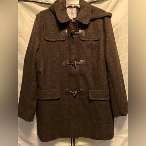 Beautiful brown wool Larry Levine New coat without Tags